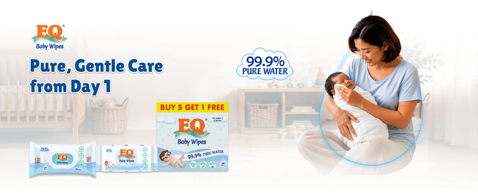 EQ Baby Wipes: Pure, Gentle Care from Day 1